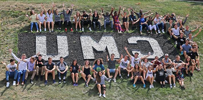 Students outside Inman